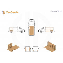Van-Guard Racking VG072-3 LWB